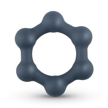 Hexagon Cockring With Steel Balls