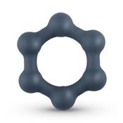 Hexagon Cockring With Steel Balls