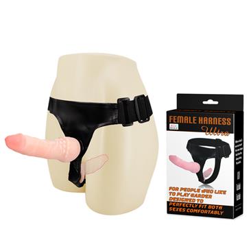 Baile Ultra Double Penetration Strap-On Flesh