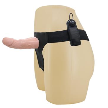 Baile Strap-on with Vibrating Dildo Flesh 15 cm