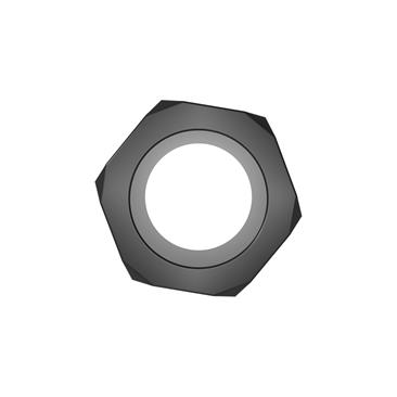 Nust Bolts Cock Ring-Black