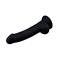 Dildo Trooper 8" Liquid Silicone Black