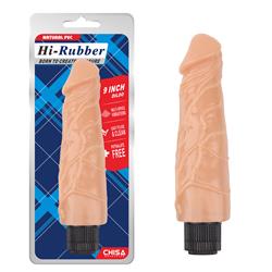Vibrador Hi-Rubber 9" Natural