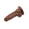 Jumbo Jack 6" Vibrating Dildo-Brown