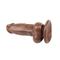 Jumbo Jack 6" Vibrating Dildo-Brown