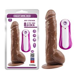 Vibrador Jeff Stryker 8.9" Marron