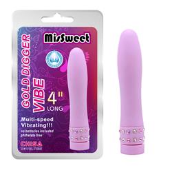 Stimulator Gold Digger 4" Purple