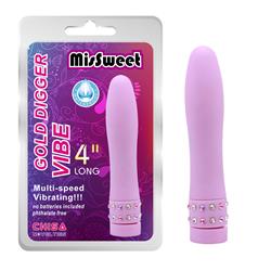 Stimulator Gold Digger 4" Purple