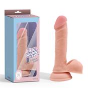 Undressed Debater Liquid Silicone Dual-Density Realistic Dildo 19.2 cm