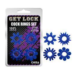 Cock Rings Set-blue