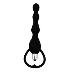 Anal Chain Tail Power Silicone Black