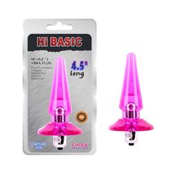 Vibrating Butt Plug Nicoles 2.5 x 3.2 cm Pink