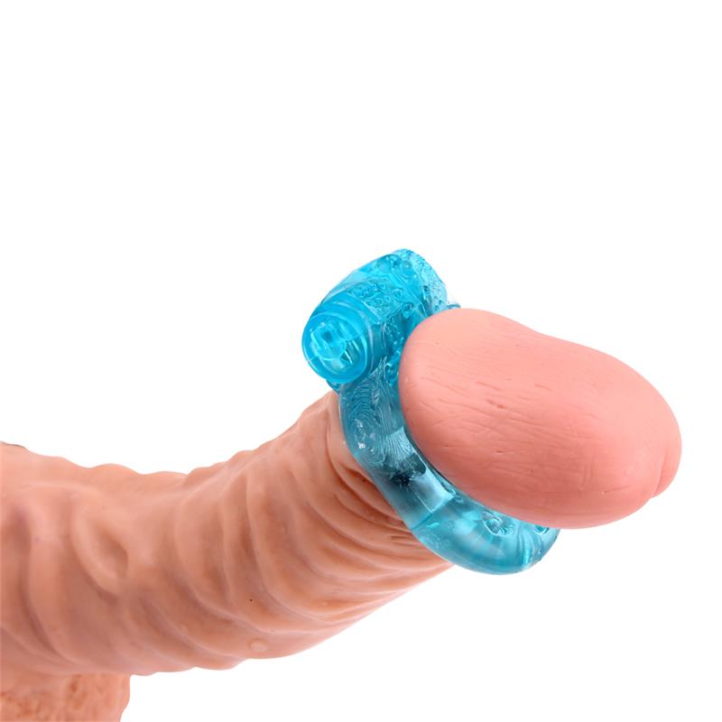Vibrating Cock Ring 1.8 cm Blue