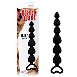 Elite Lovers Beads 19 cm Silicone Black