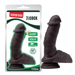 Fashion Dude- 7.3 Inch Cock-Brown