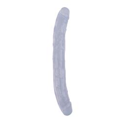 Dildo Doble Hi-Rubber 12.8" Transparente