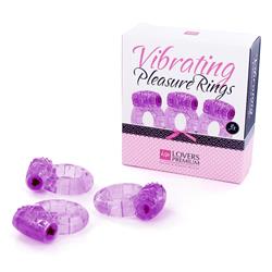 Loverspremium - pleasure rings purple (3 pcs)
