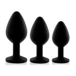 Rs - soiree - booty plug set 3x black