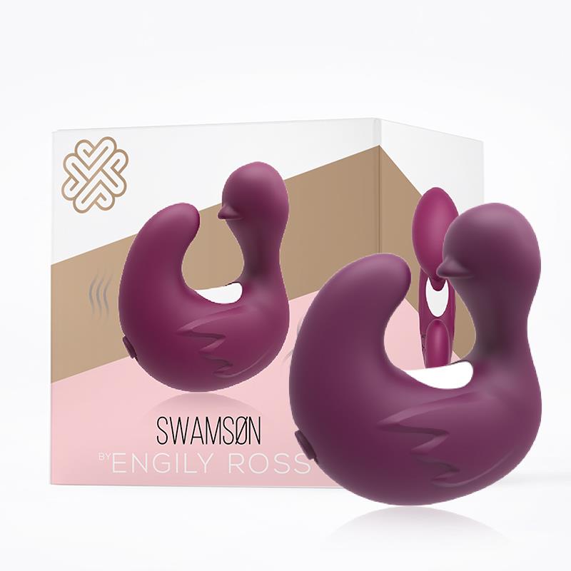 Swamson Stimulating Ring Silicone Rechargable USB Purple