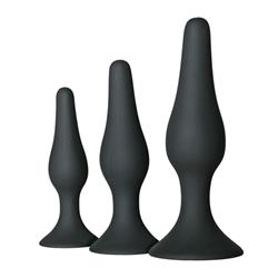 Set de 3 Plug Anal Negro