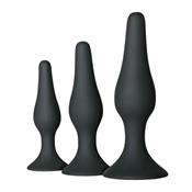 Buttplug Set of 3 Black