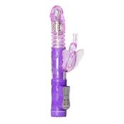 Vibrador con Mariposa - Púrpura