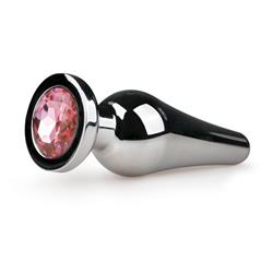 Metal Butt Plug No. 11 Silver Pink