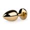 EasyToys Metal Butt Plug No. 1 - Gold/Clear