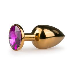 EasyToys Metal Butt Plug No. 1 - Gold/Purple