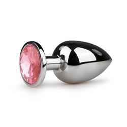 EasyToys Metal Butt Plug No. 6 - Silver/Pink