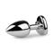 EasyToys Metal Butt Plug No. 2 - Silver/Clear