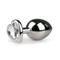 EasyToys Metal Butt Plug No. 7 - Silver/Clear