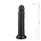 Realistic Dildo Black - 20.5 cm