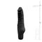 Silicone Realistic Vibrator Black