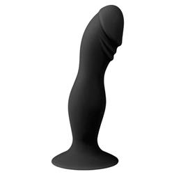 EasyToys Black Silicone Suction Cup Dildo