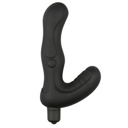 Black Silicone Perineum Tickler