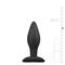 EasyToys Medium Black Silicone Buttplug