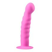 Dildo con Ventosa de Silicona - Rosa