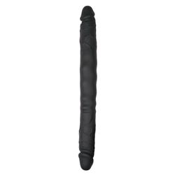 Flexible Silicone Black Double Dildo 40 cm