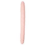 Dildo Doble Flexible Silicona Natural 40 cm