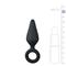 EasyToys Black Buttplugs With Pull Ring - Small