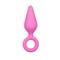 EasyToys Pink Buttplugs With Pull Ring - Medium