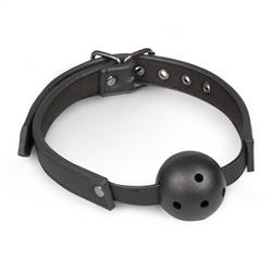 EasyToys Ball Gag With PVC Ball - Black