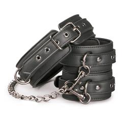EasyToys Leather Collar With Anklecuff
