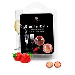 SET 2 BRAZILIAN BALLS AROMA FRESAS CAVA