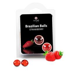 Secret Play Set 2 Brazilian Balls Strawberry Aroma