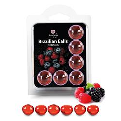 Brazilian Balls Set 6  Berries