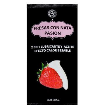 PACK 12: MONODOSIS LUBRICANTE FRESAS CON NATA