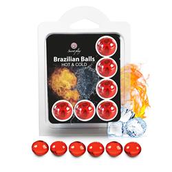 Set 6 Brazilian Balls Efecto Hot & Cold