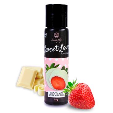 Lubricante Strawberry & White Chocolate - 60 ml.